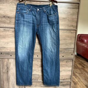Levi's 514 Levi Strauss Medium Dark Blue Jeans 38 Classic Preppy Casual Mountain
